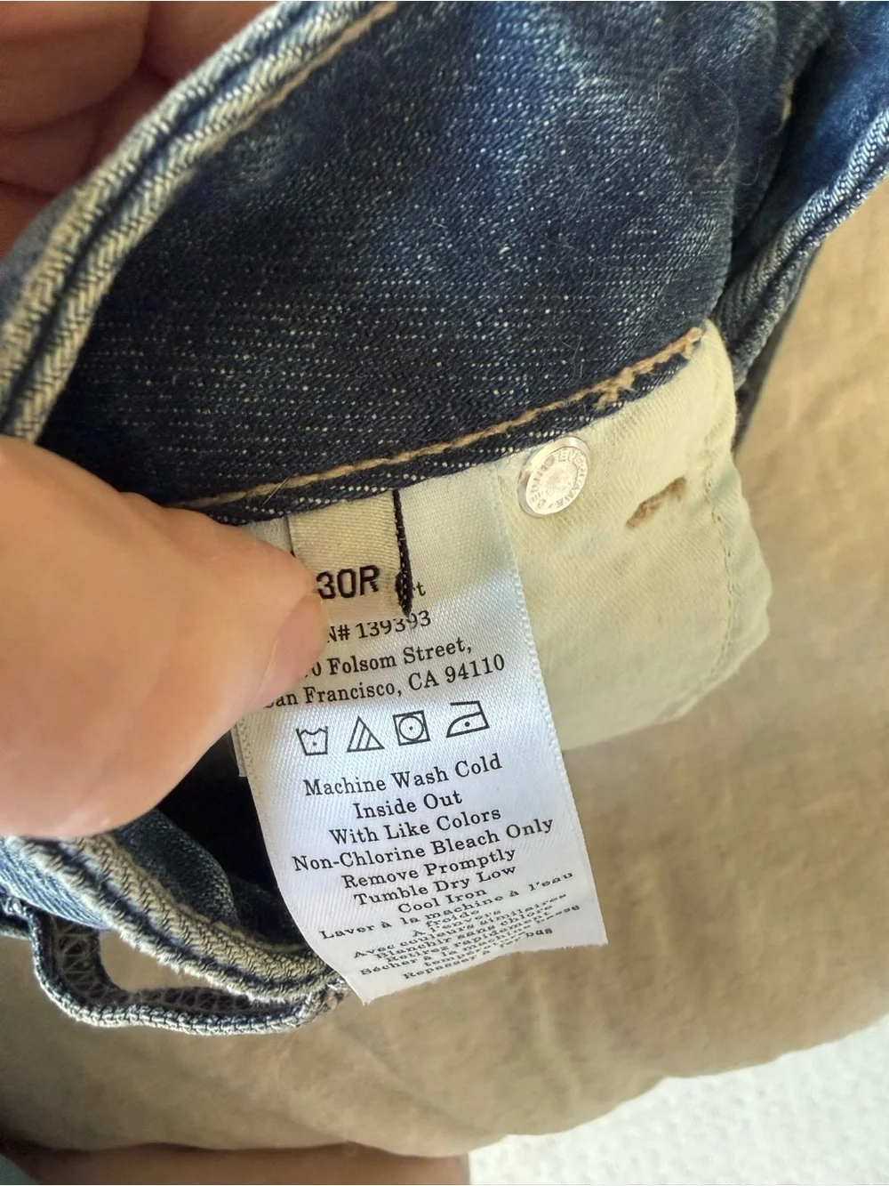 Everlane the long denim short in indigo